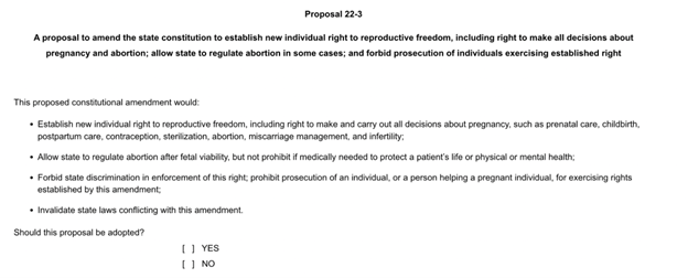 Image of Prop 3 as it appears on the ballot